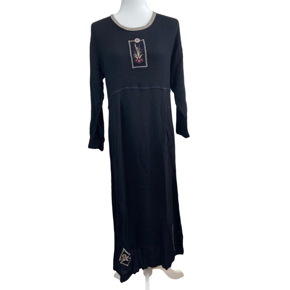 Vintage Alexandria Pierce Boho Maxi Dress Artsy Teacher Medium